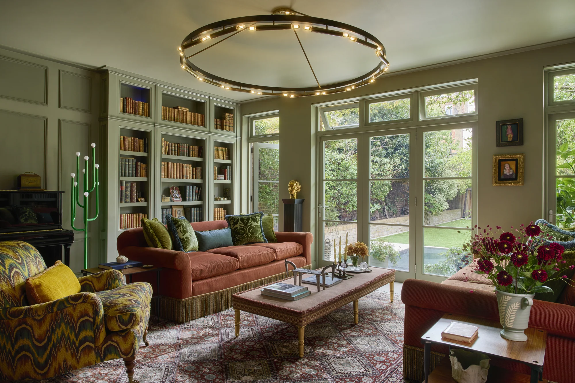 NEUE's London Residence, looking through the living room towards the garden